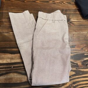 BEVY FLOG Women's Light Brown Checkered Trousers